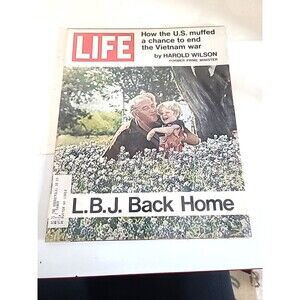 VTG  Life Magazine May 21 1971 Lyndon B. Johnson Back Home W/Protective Sleeve